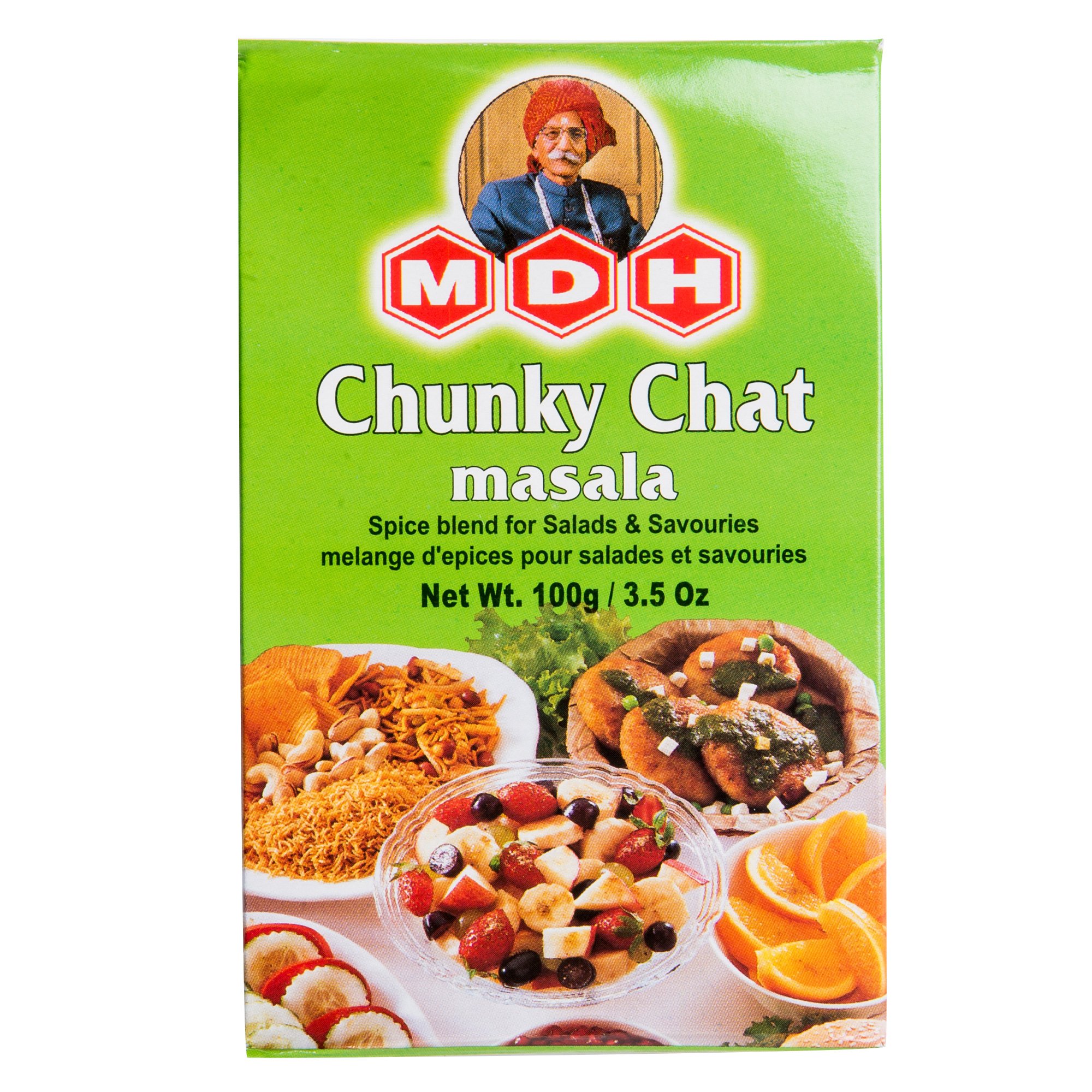 MDH Chunky Chat Masala Powder, Vegetable Masala, 100G/115Gram
