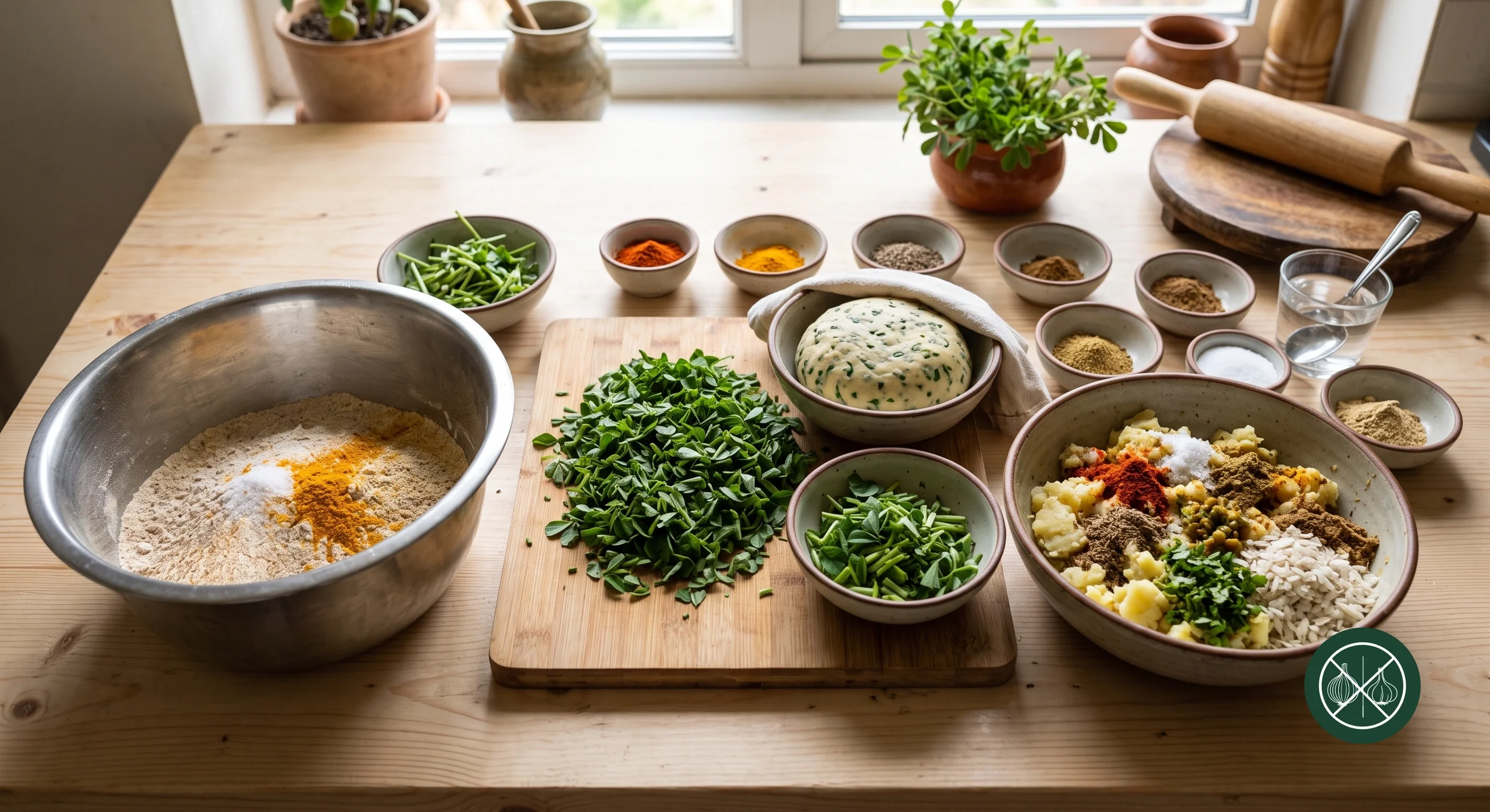 Aloo Methi Paratha — step 12