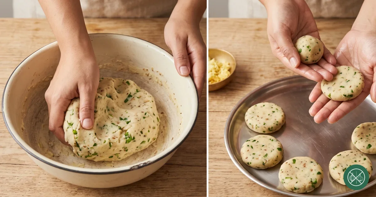 Arbi Tikki — step 3