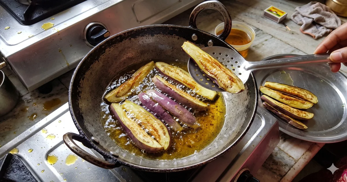 Begun Basanti (Brinjal in Mustard Yogurt Gravy) — image 3