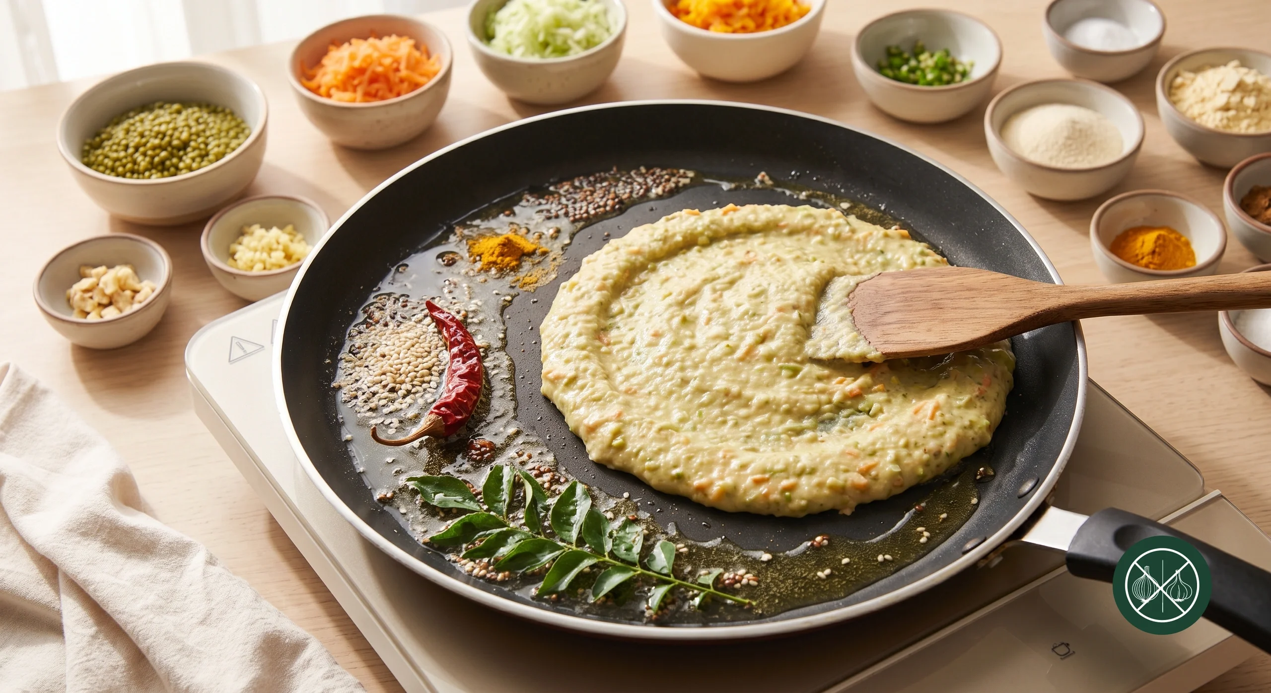 Green Moong Dal Pancake — step 4