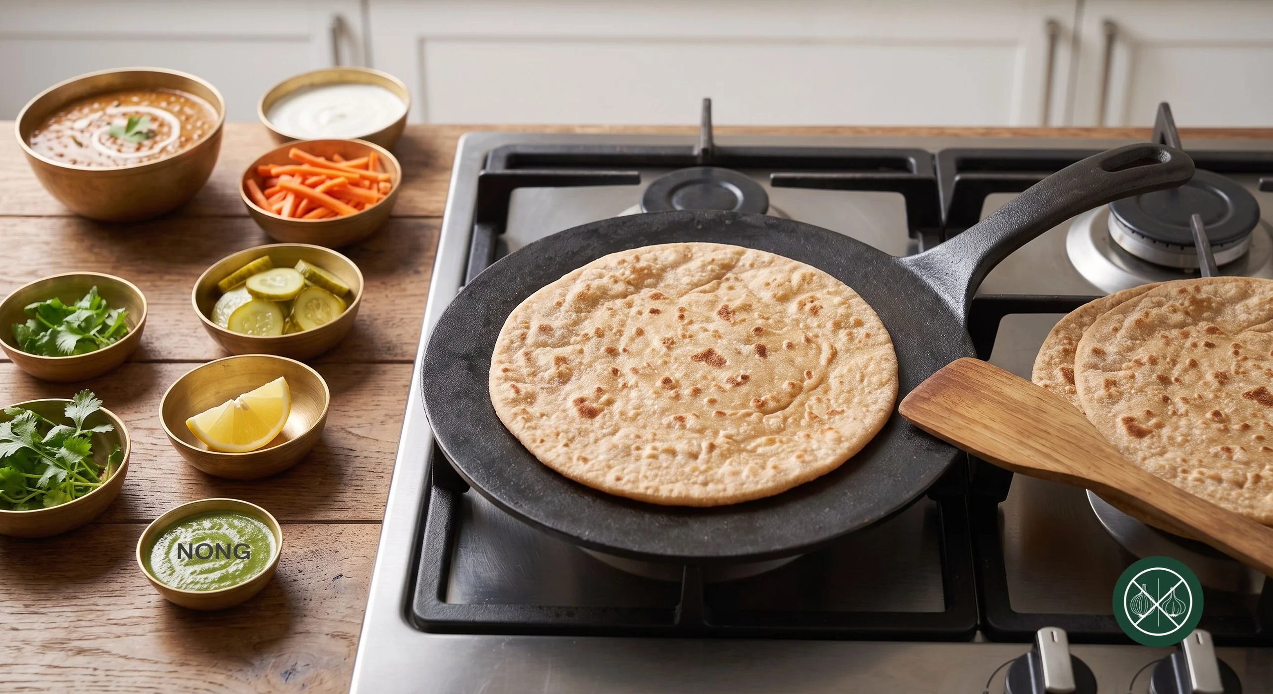 Jain Dal Makhani Paratha Wrap — step 2