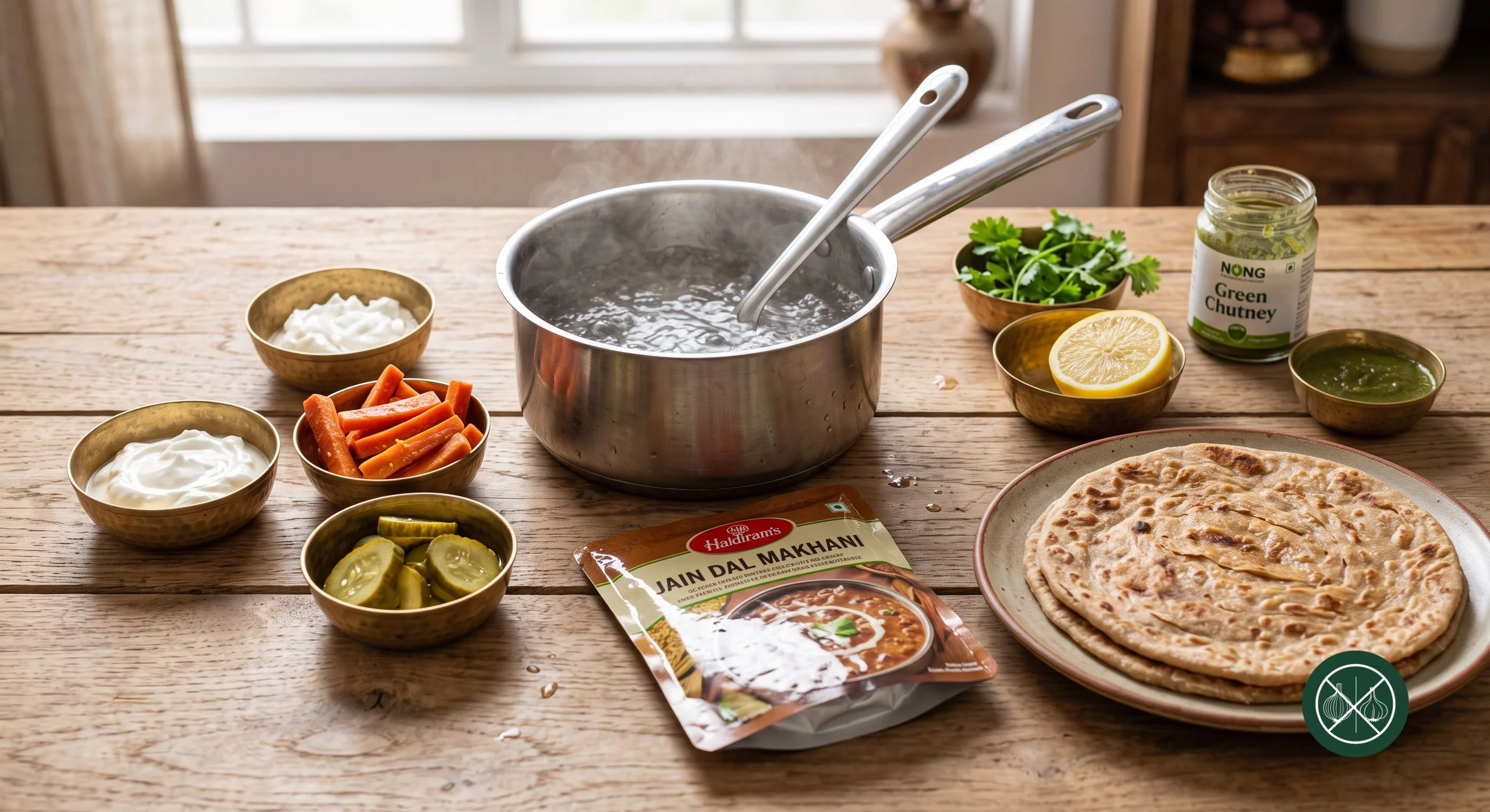 Jain Dal Makhani Paratha Wrap — step 3
