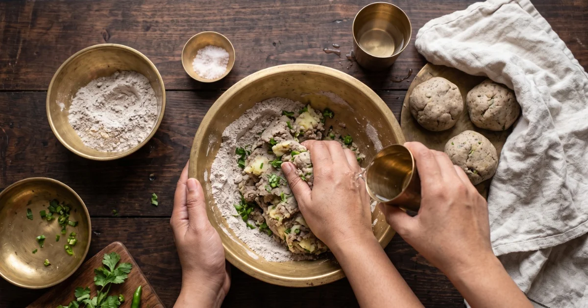 Kuttu Paratha — step 5