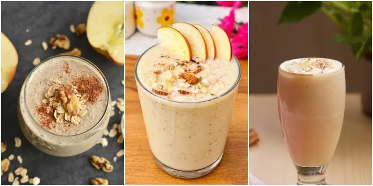 Apple Walnut Smoothie Navratri Dessert - Apple Walnut Smoothie