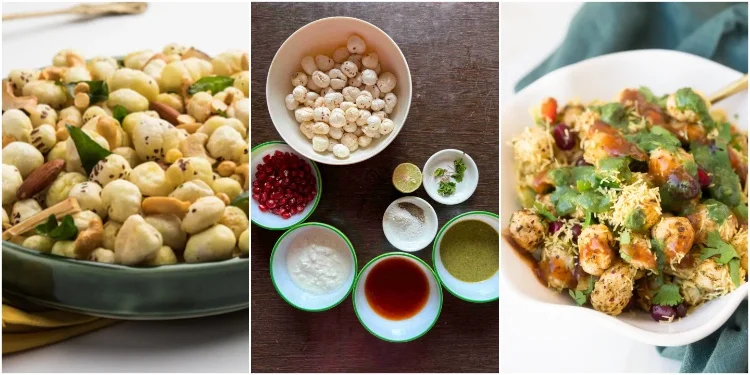 Navratri Makhana Chaat Navratri Evening snack - Makhana Chaat