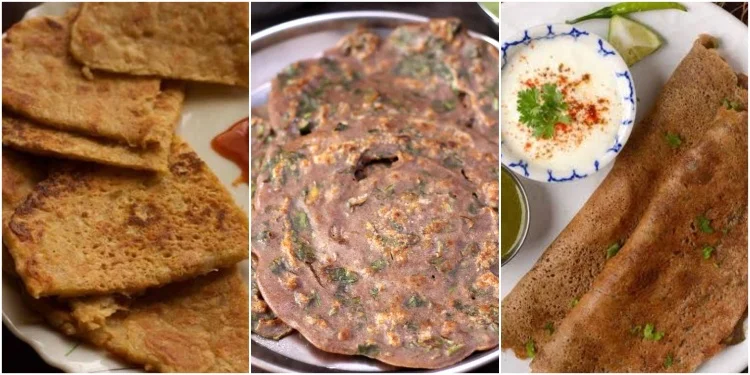 Singhara Atta Cheela with Butter Singhara Atta Cheela with Butter