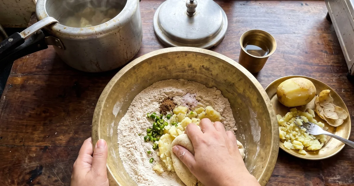 Rajgira Aloo Paratha — step 7