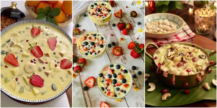 Makhana Fruit Custard recipe