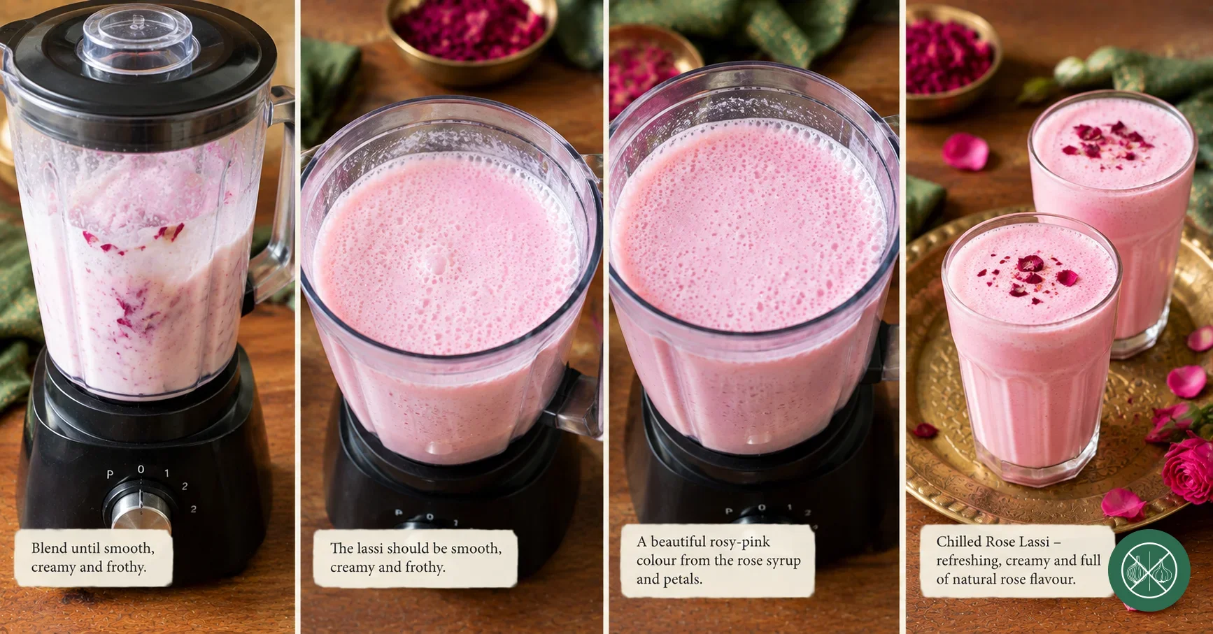 Rose Lassi — step 2