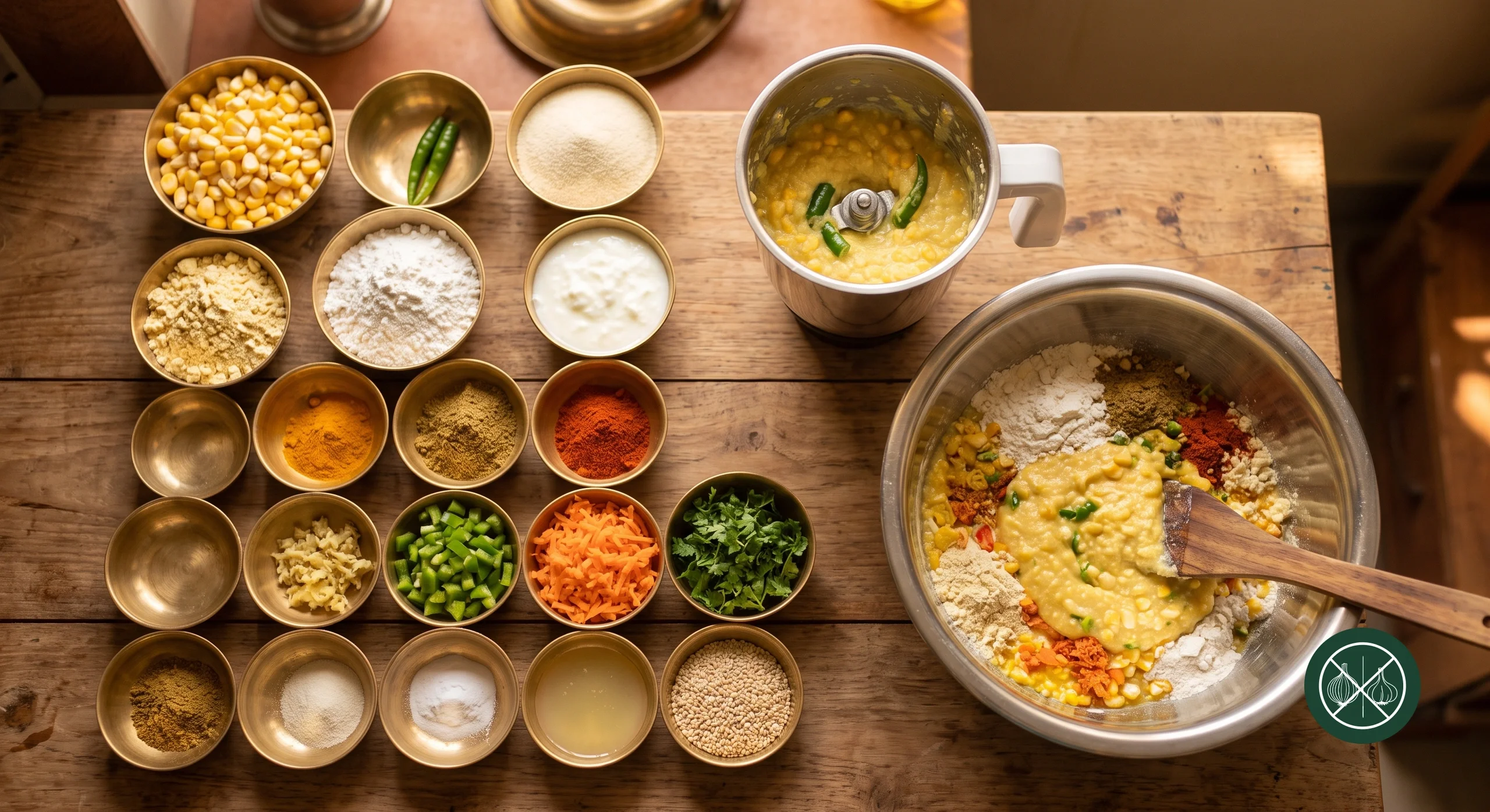 Sweet Corn Handwa — step 12