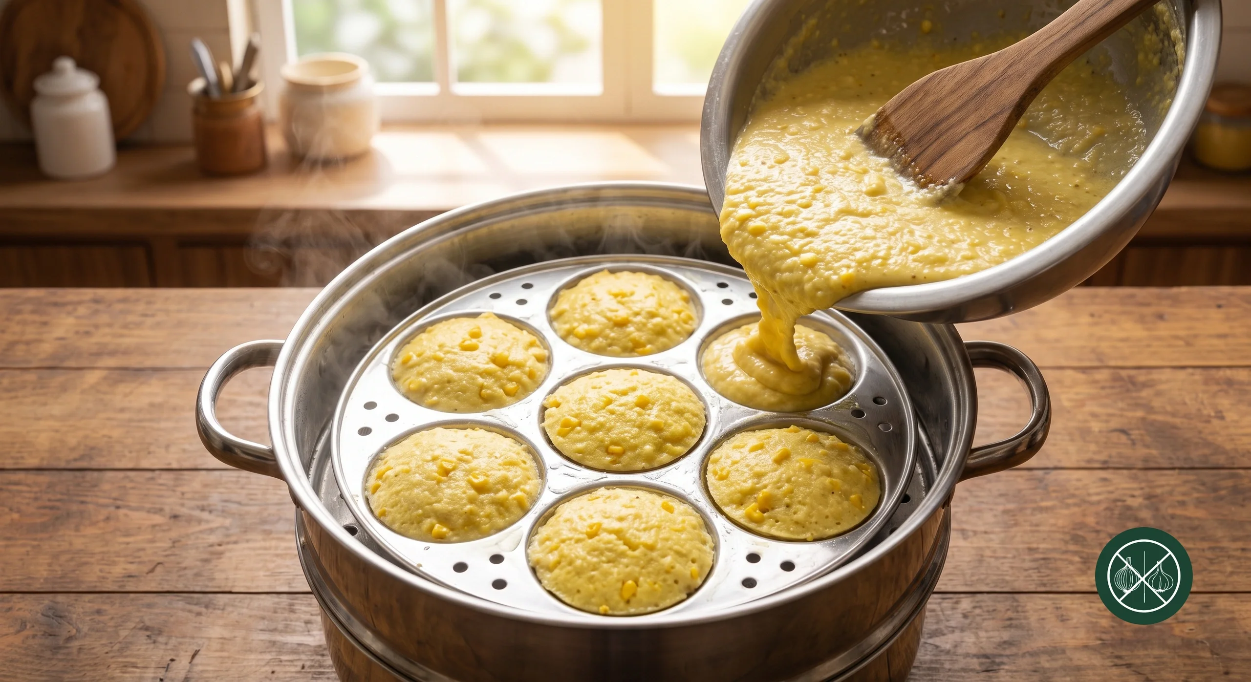Sweet Corn Rava Idli — step 3
