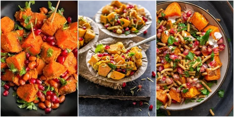 Sweet Potato Chaat for Navratri Navami