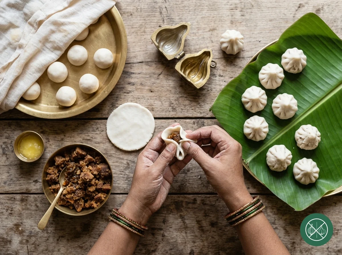 Ukadiche Modak (Steamed Rice Flour Modak) — image 4